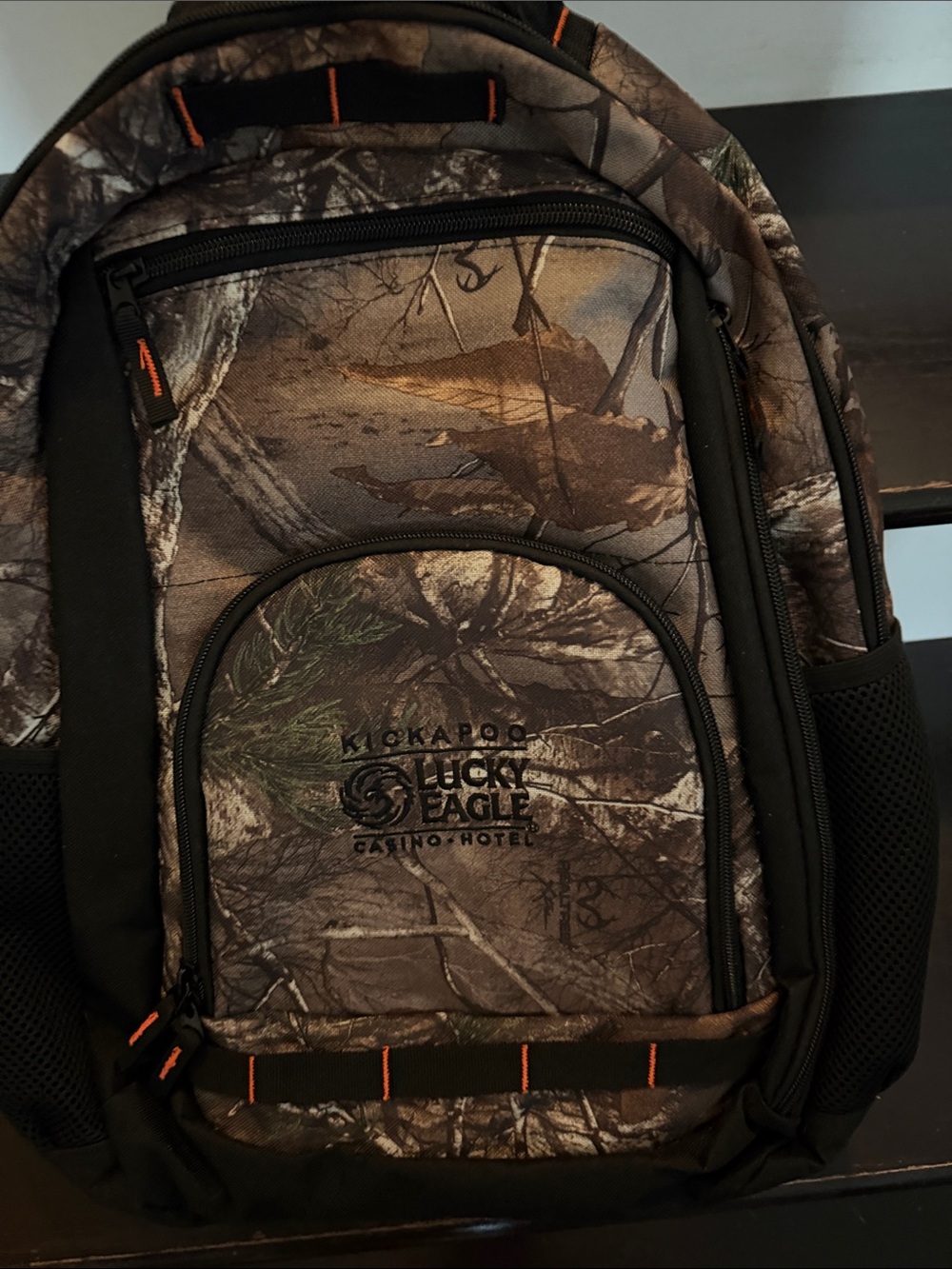 Lucky Eagle Camo Men's Backpack - Brown/Green